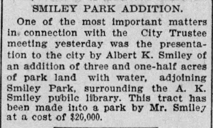 Smiley Park_LA Times, 04-21-1900